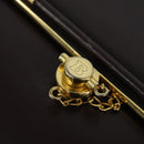 BALLY Shoulder Bag Leather Brown Gold Auth BA7305-9