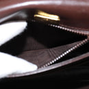 BALLY Shoulder Bag Leather Brown Gold Auth BA7305-12