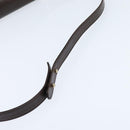 BALLY Shoulder Bag Leather Brown Gold Auth BA7305-7