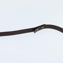 BALLY Shoulder Bag Leather Brown Gold Auth BA7305-8