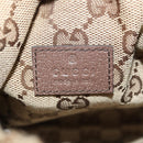 GUCCI GG Canvas Web Sherry Line Drawstring Pouch Beige Gold Auth BA7306M-15