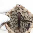 GUCCI GG Canvas Web Sherry Line Drawstring Pouch Beige Gold Auth BA7306M-18