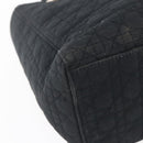 Christian Dior Canage Hand Bag Nylon Black Gold Auth BA7307-9