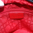 Christian Dior Canage Hand Bag Nylon Black Gold Auth BA7307-19