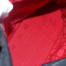 Christian Dior Canage Hand Bag Nylon Black Gold Auth BA7307-11