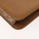 Christian Dior Chain Shoulder Bag Leather Beige Gold Auth BA7308-16