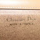 Christian Dior Chain Shoulder Bag Leather Beige Gold Auth BA7308-11