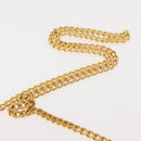 Christian Dior Chain Shoulder Bag Leather Beige Gold Auth BA7308-8