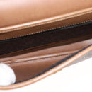 Christian Dior Honeycomb Canvas Shoulder Bag PVC Black Gold Auth BA7309-11