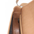 Christian Dior Honeycomb Canvas Shoulder Bag PVC Black Gold Auth BA7309-20