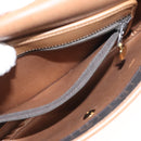 Christian Dior Honeycomb Canvas Shoulder Bag PVC Black Gold Auth BA7309-12