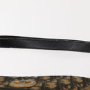 Christian Dior Trotter Canvas Shoulder Bag Navy Gold Auth BA7310-8