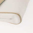 CELINE Shoulder Bag Leather White Gold Auth BA7313-9