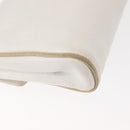 CELINE Shoulder Bag Leather White Gold Auth BA7313-15