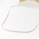 CELINE Shoulder Bag Leather White Gold Auth BA7313-7