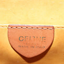 CELINE Macadam Canvas Shoulder Bag PVC Leather Brown Gold Auth BA7314-18