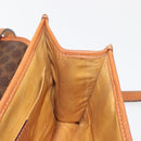 CELINE Macadam Canvas Shoulder Bag PVC Leather Brown Gold Auth BA7314-19