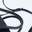 PRADA Hand Bag Leather 2way Navy Gold Auth BA7315-14