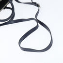 PRADA Hand Bag Leather 2way Navy Gold Auth BA7315-8