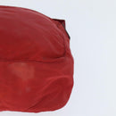 PRADA Shoulder Bag Nylon Red Silver Auth BA7316-16