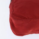 PRADA Shoulder Bag Nylon Red Silver Auth BA7316-17