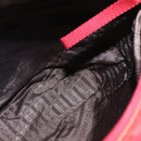 PRADA Shoulder Bag Nylon Red Silver Auth BA7316-21