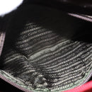 PRADA Shoulder Bag Nylon Red Silver Auth BA7316-23