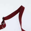 PRADA Shoulder Bag Nylon Red Silver Auth BA7316-14