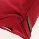 PRADA Shoulder Bag Nylon Red Silver Auth BA7317V-12