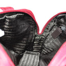 PRADA Shoulder Bag Nylon Red Silver Auth BA7317V-20