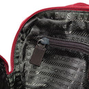 PRADA Shoulder Bag Nylon Red Silver Auth BA7317V-21