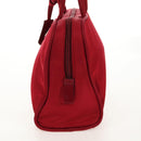 PRADA Shoulder Bag Nylon Red Silver Auth BA7317V-4