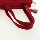 PRADA Shoulder Bag Nylon Red Silver Auth BA7317V-7