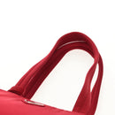 PRADA Shoulder Bag Nylon Red Silver Auth BA7317V-8