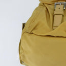 PRADA Backpack Nylon Yellow Silver Auth BA7318-14