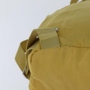 PRADA Backpack Nylon Yellow Silver Auth BA7318-16