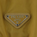 PRADA Backpack Nylon Yellow Silver Auth BA7318-17