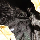 PRADA Backpack Nylon Yellow Silver Auth BA7318-11