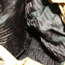 PRADA Backpack Nylon Yellow Silver Auth BA7318-19