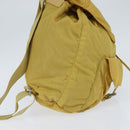 PRADA Backpack Nylon Yellow Silver Auth BA7318-4