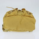 PRADA Backpack Nylon Yellow Silver Auth BA7318-5