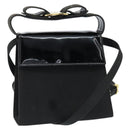 Salvatore Ferragamo Vala Shoulder Bag Canvas Black Gold Auth BA7319-1