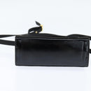 Salvatore Ferragamo Vala Shoulder Bag Canvas Black Gold Auth BA7319-5