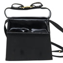 Salvatore Ferragamo Vala Shoulder Bag Canvas Black Gold Auth BA7319-13