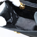 Salvatore Ferragamo Vala Shoulder Bag Canvas Black Gold Auth BA7319-21