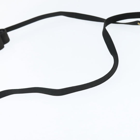 Salvatore Ferragamo Vala Shoulder Bag Canvas Black Gold Auth BA7319