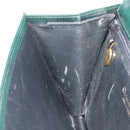 Christian Dior Hand Bag Leather Green Gold Auth BA732-20