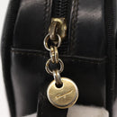 Salvatore Ferragamo Vala Shoulder Bag Leather Black Gold Auth BA7320-10