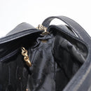 Salvatore Ferragamo Vala Shoulder Bag Leather Black Gold Auth BA7320-18