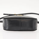 Salvatore Ferragamo Vala Shoulder Bag Leather Black Gold Auth BA7320-5